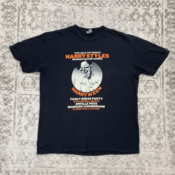 Harry Styles Harryween T Shirt SUPER RARE 2021 Event Shirt Mens Size Large